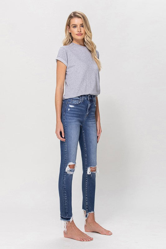 HIGH RISE ANKLE SKINNY