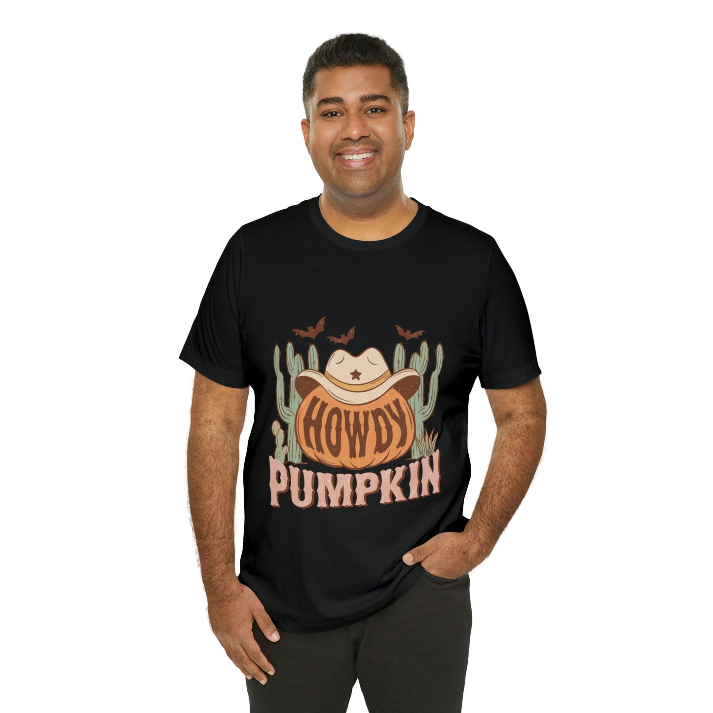 Howdy Pumpkin Fall Bella Canvas Unisex Jersey Short Sleeve Tee