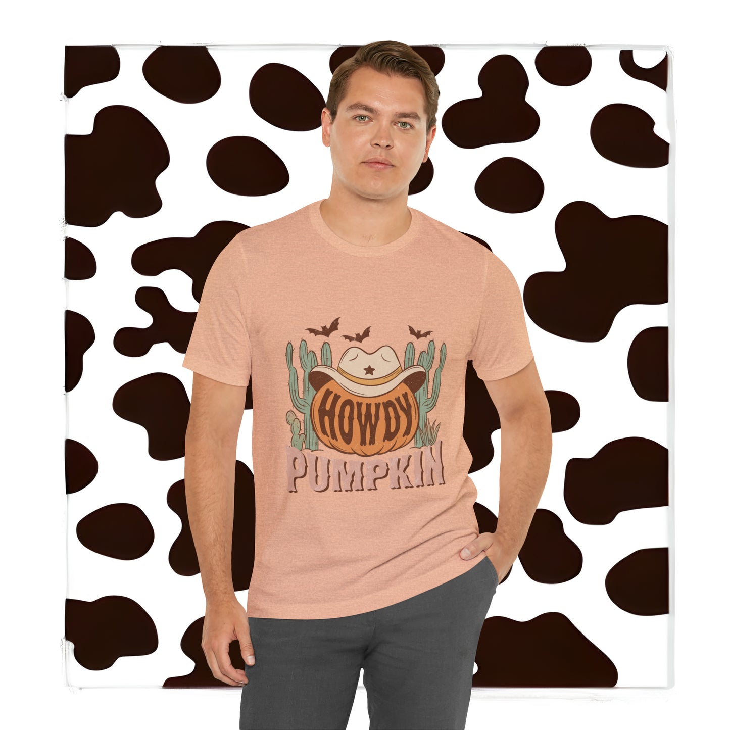 Howdy Pumpkin Fall Bella Canvas Unisex Jersey Short Sleeve Tee