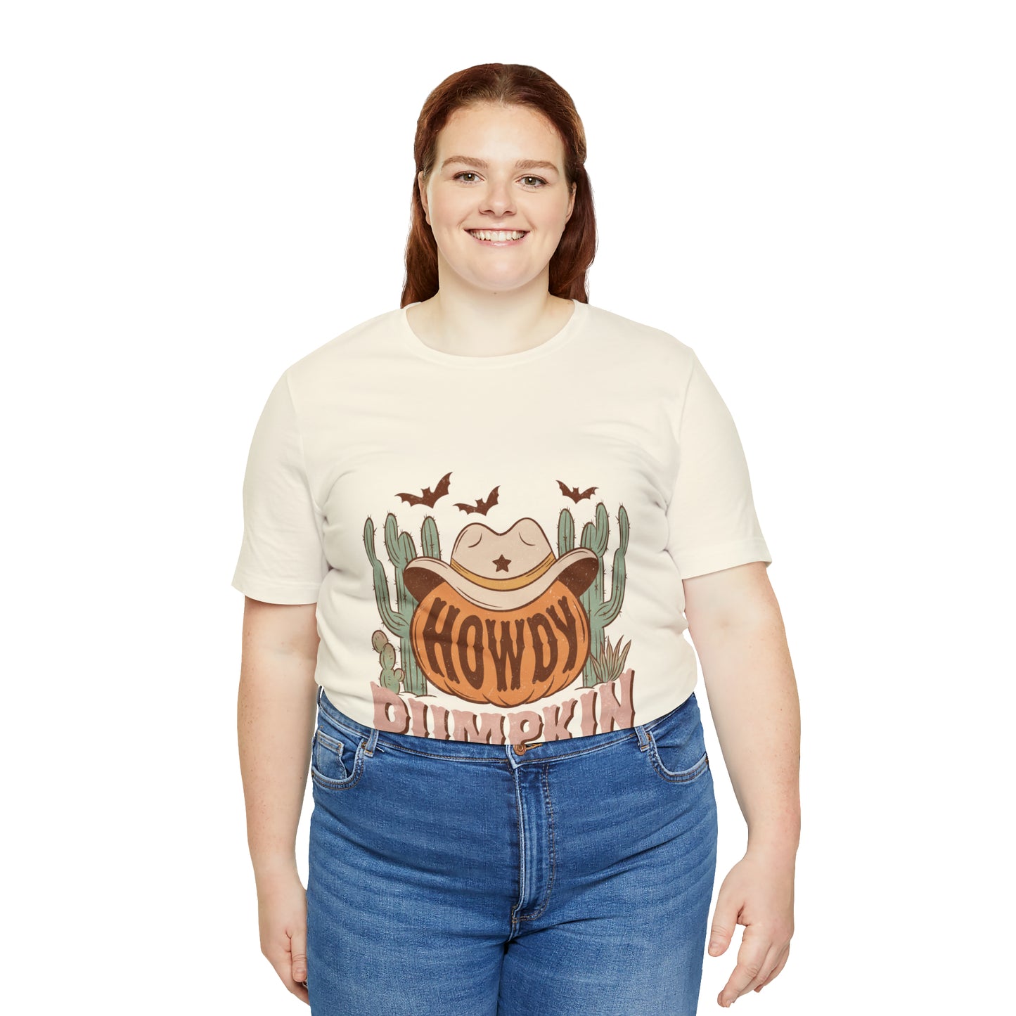 Howdy Pumpkin Fall Bella Canvas Unisex Jersey Short Sleeve Tee