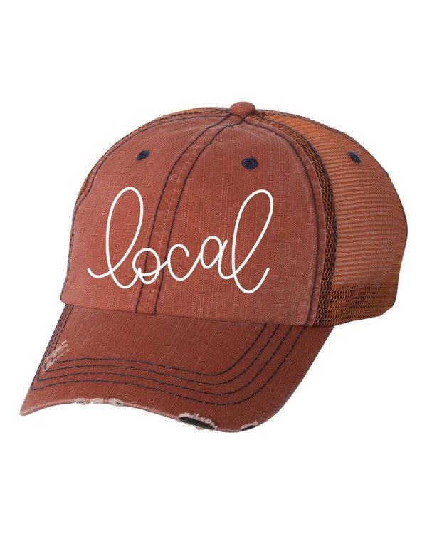 Local Embroidered trucker hat