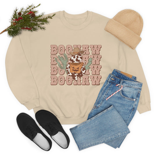 BooHaw Western Ghost Unisex Heavy Blend™ Crewneck Sweatshirt