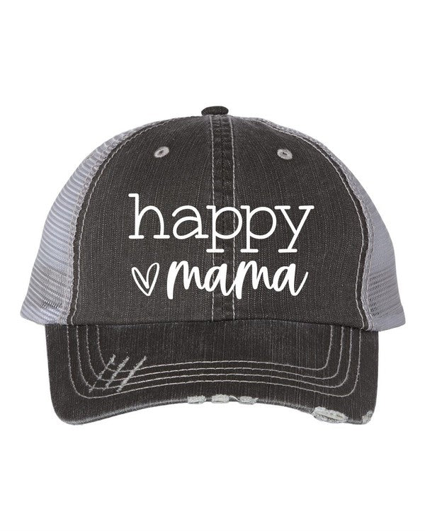 Happy Mama Embroidered Hat