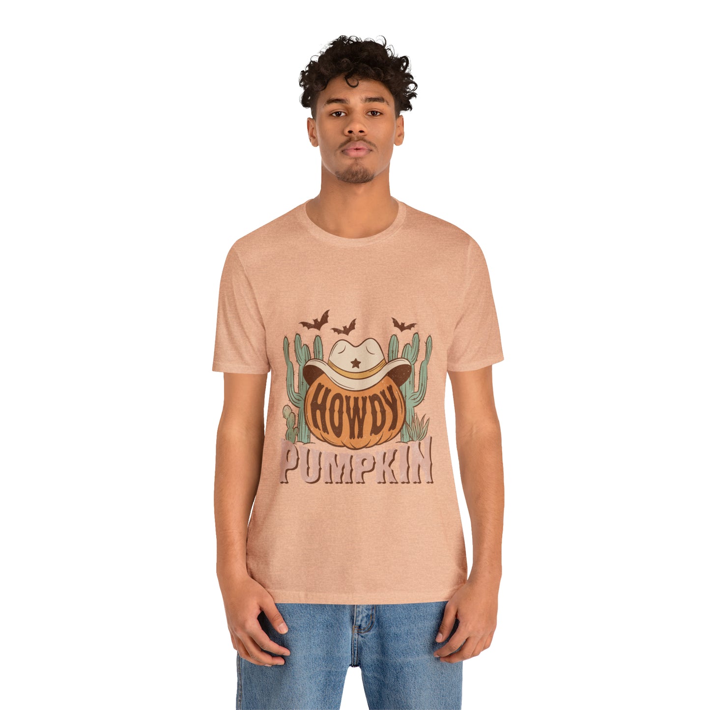 Howdy Pumpkin Fall Bella Canvas Unisex Jersey Short Sleeve Tee