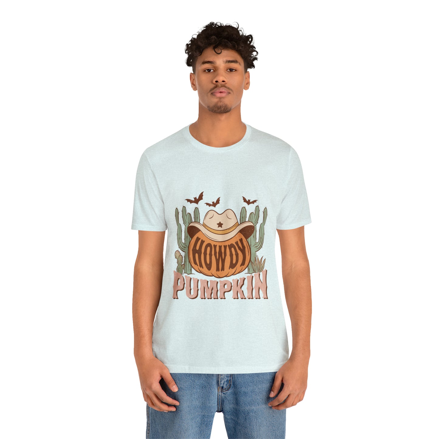 Howdy Pumpkin Fall Bella Canvas Unisex Jersey Short Sleeve Tee