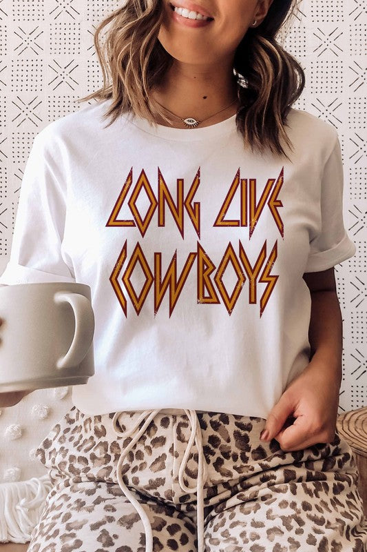 LONG LIVE COWBOYS GRAPHIC TEE PLUS SIZE