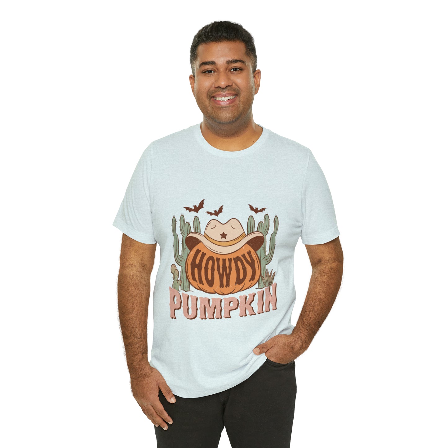 Howdy Pumpkin Fall Bella Canvas Unisex Jersey Short Sleeve Tee