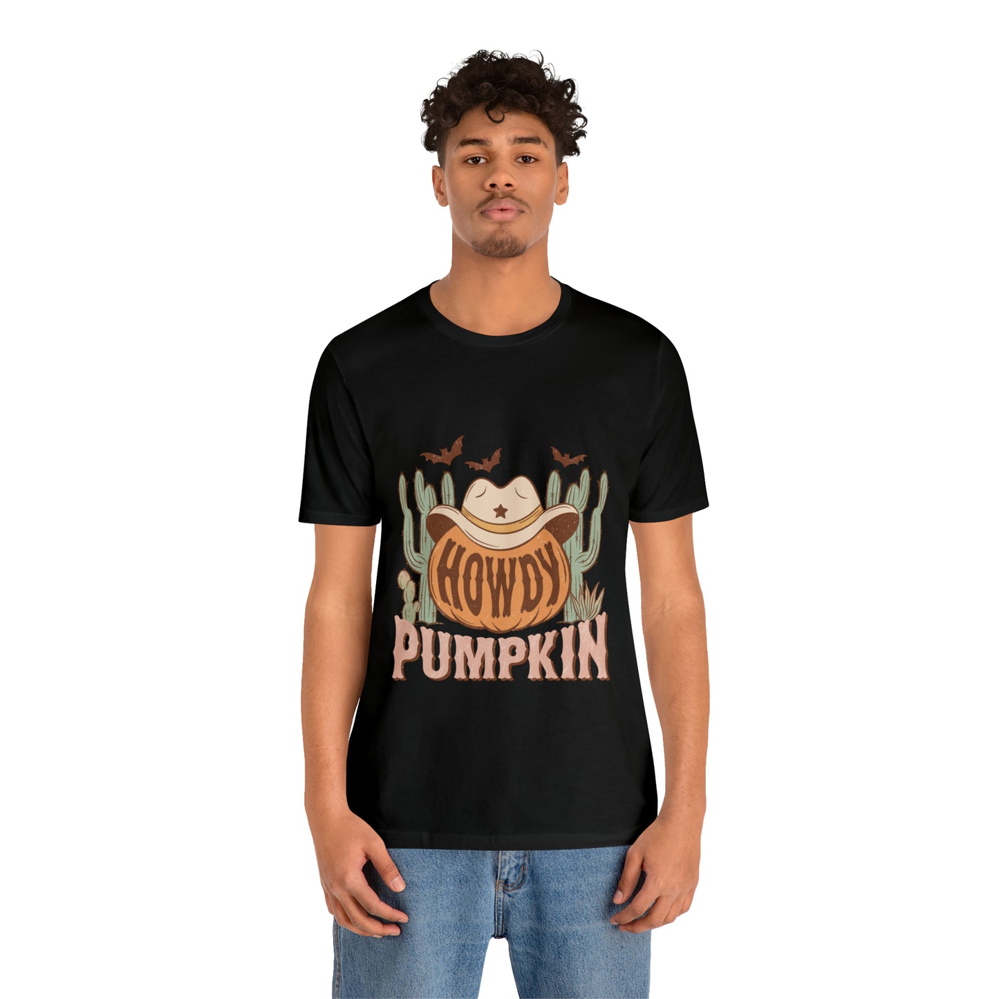 Howdy Pumpkin Fall Bella Canvas Unisex Jersey Short Sleeve Tee