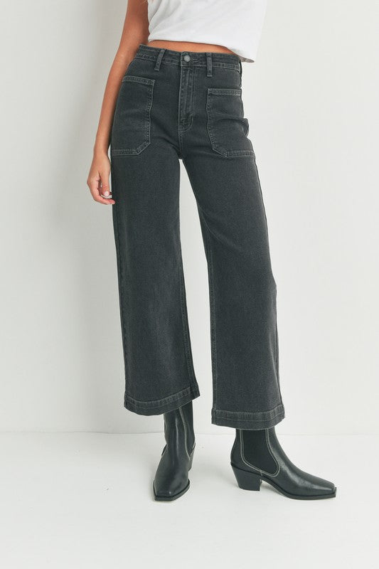 DENIM UTILITY PANTS