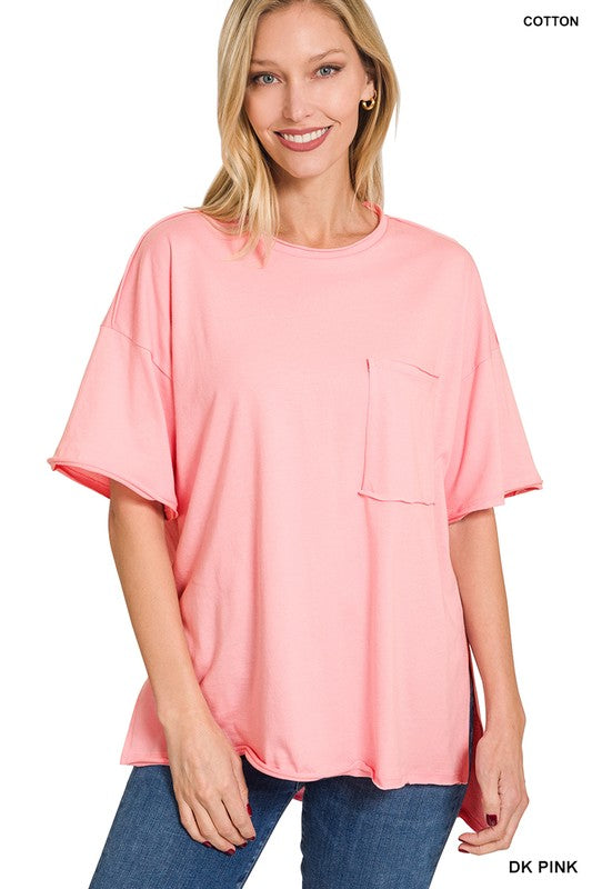 ROW EDGE HI-LOW HEM BOX TOP