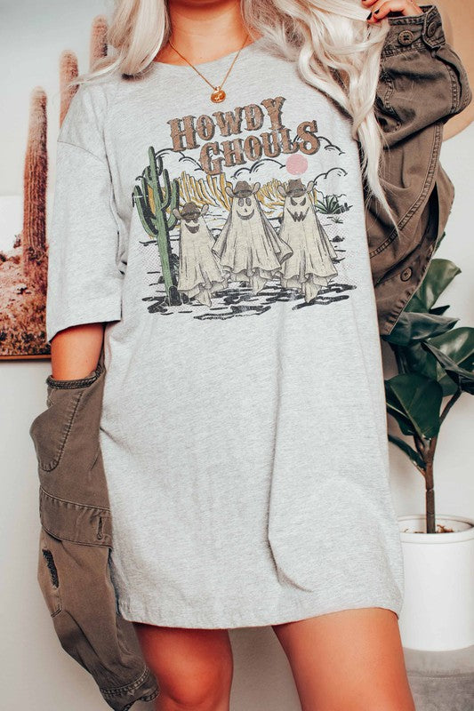 HOWDY GHOULS GRAPHIC TEE PLUS SIZE