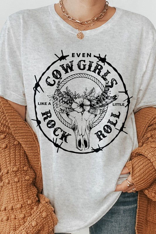 Even Cowgirls Like a Little Rock n Roll Tee