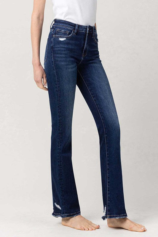 High Rise Slim Bootcut Jeans