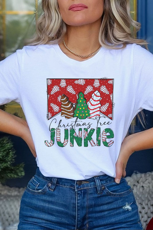 Christmas Tree Junkie Graphic Tee