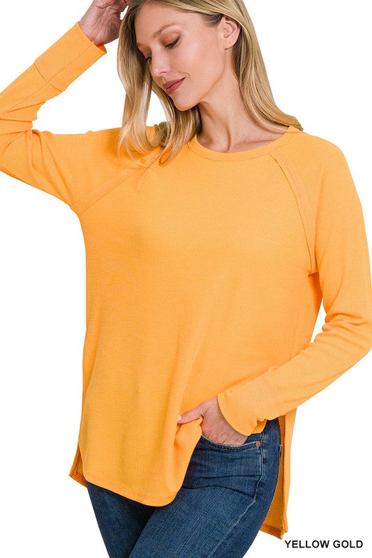 MELAGE BABY WAFFLE LONG SLEEVE TOP