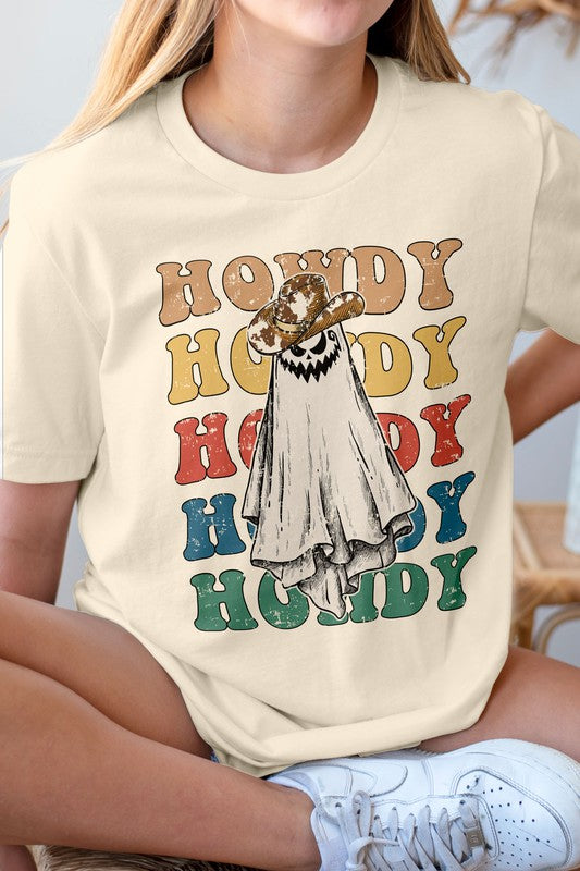 Howdy Howdy Western Cowboy Ghost Graphic Tee