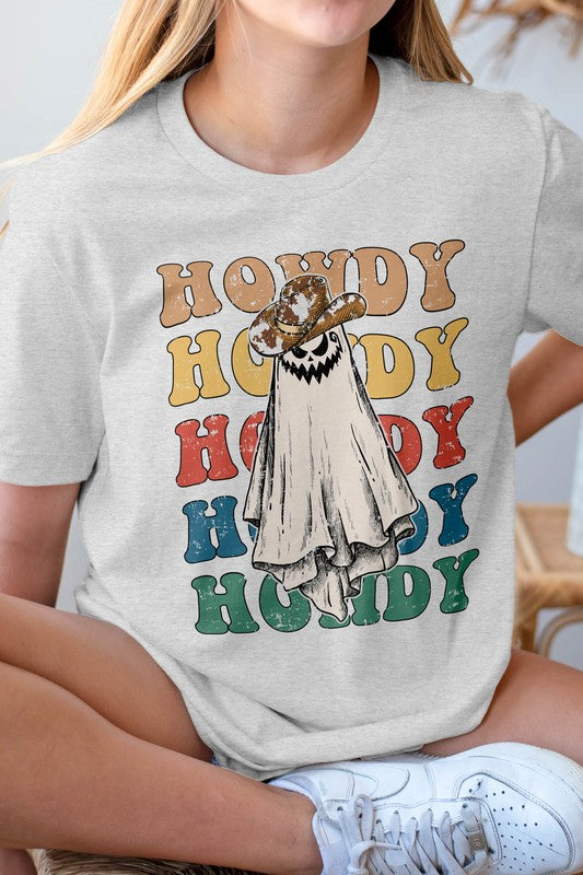 Howdy Howdy Western Cowboy Ghost Graphic Tee