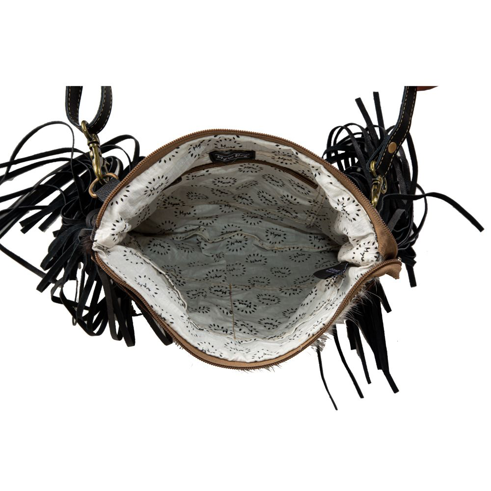 TUMBLEWEED TRAIL FRINGED HAND-TOOLED BAG