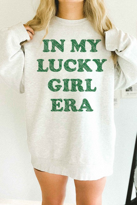 IN MY LUCKY GIRL ERA PATRICK OVERSIZED SWEATSHIRT