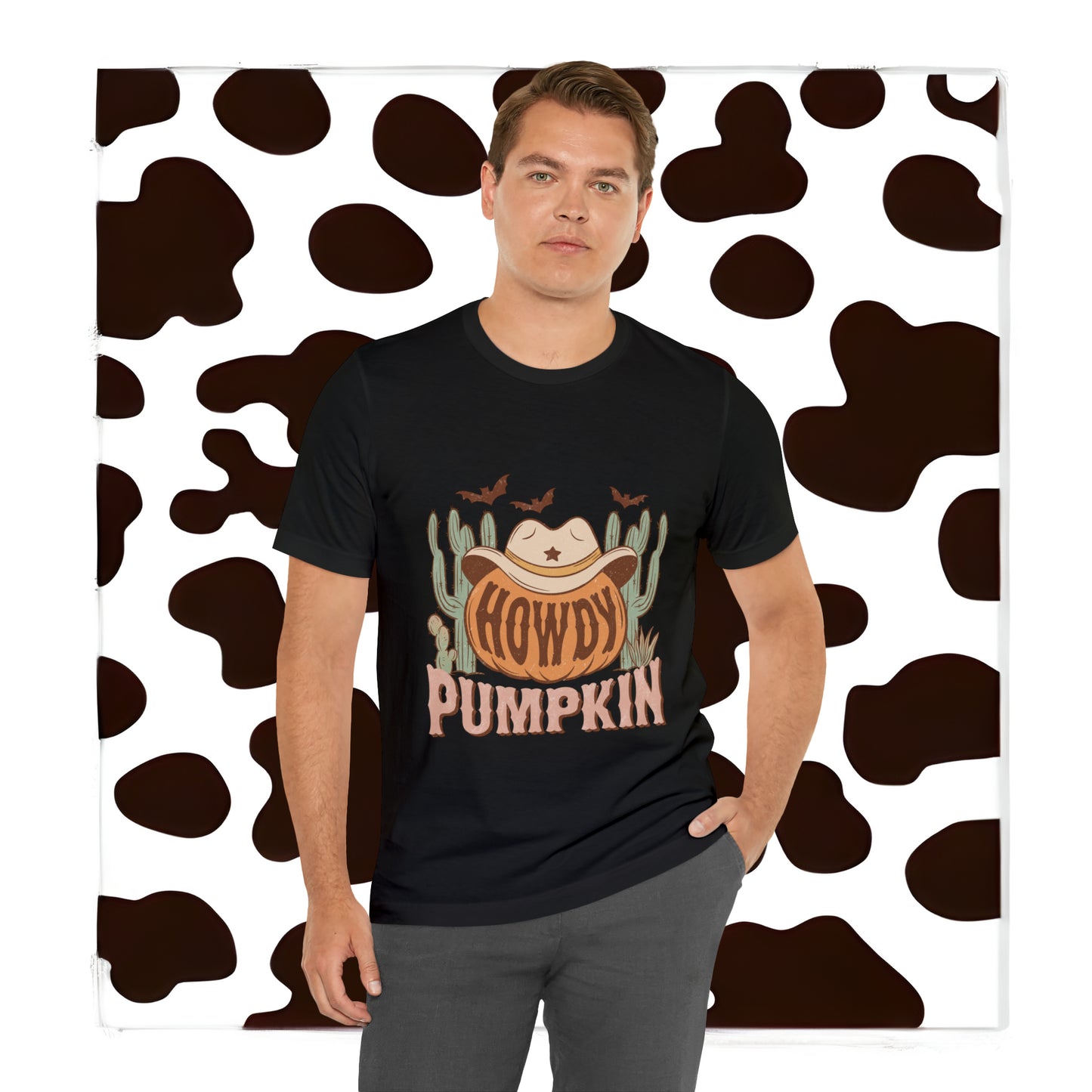 Howdy Pumpkin Fall Bella Canvas Unisex Jersey Short Sleeve Tee