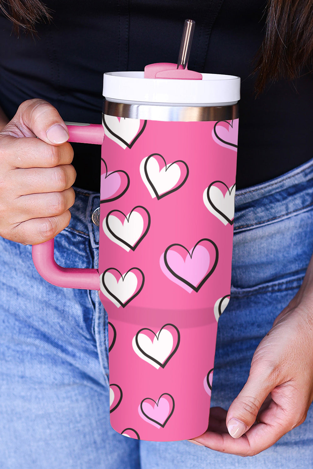 Cute Printed Double Wall Tumbler