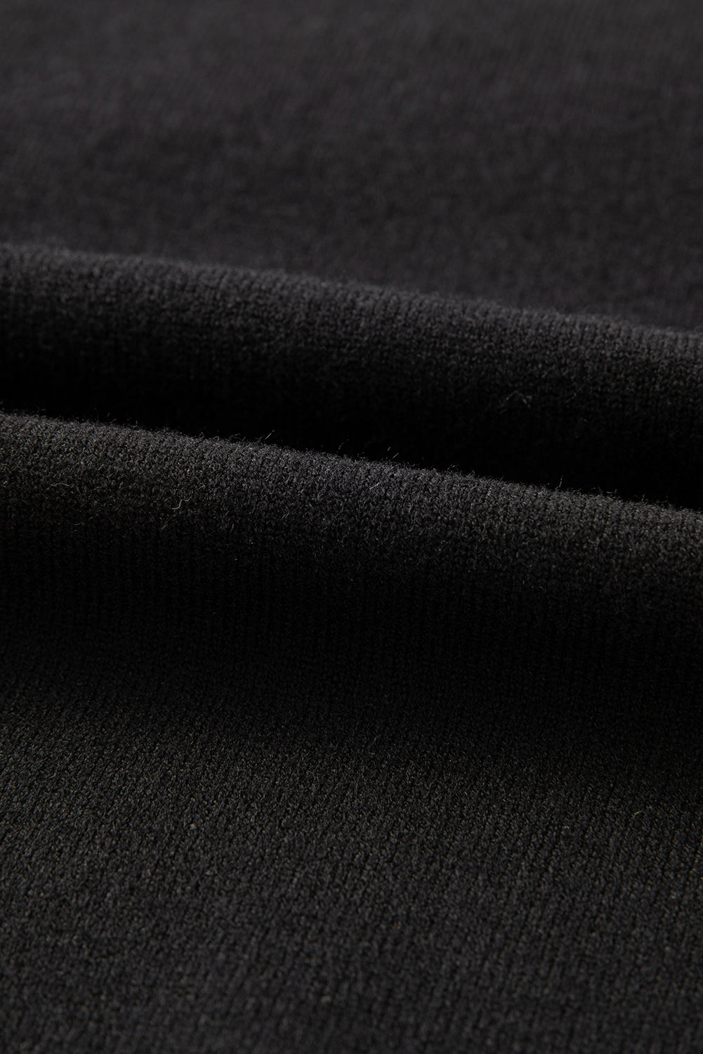 Black Holly Jolly Round Neck Casual Sweater