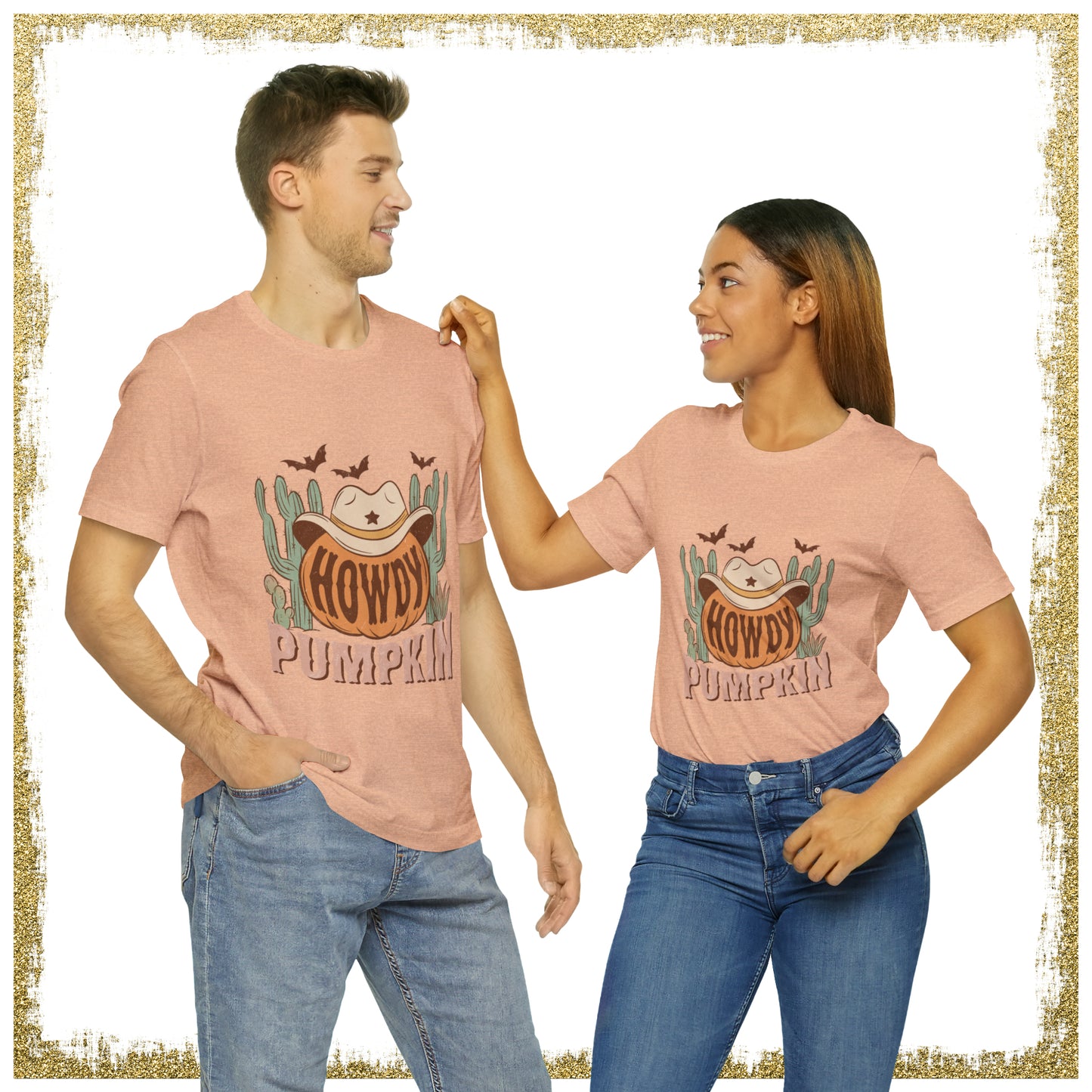 Howdy Pumpkin Fall Bella Canvas Unisex Jersey Short Sleeve Tee