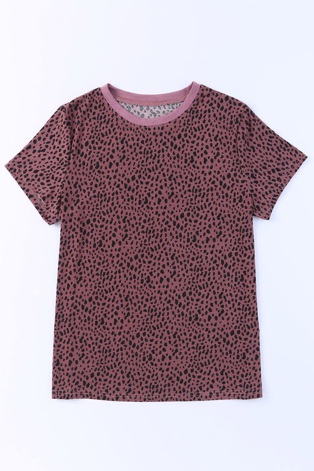 Apricot Animal Spots Printed Plus Size Long Sleeve Top