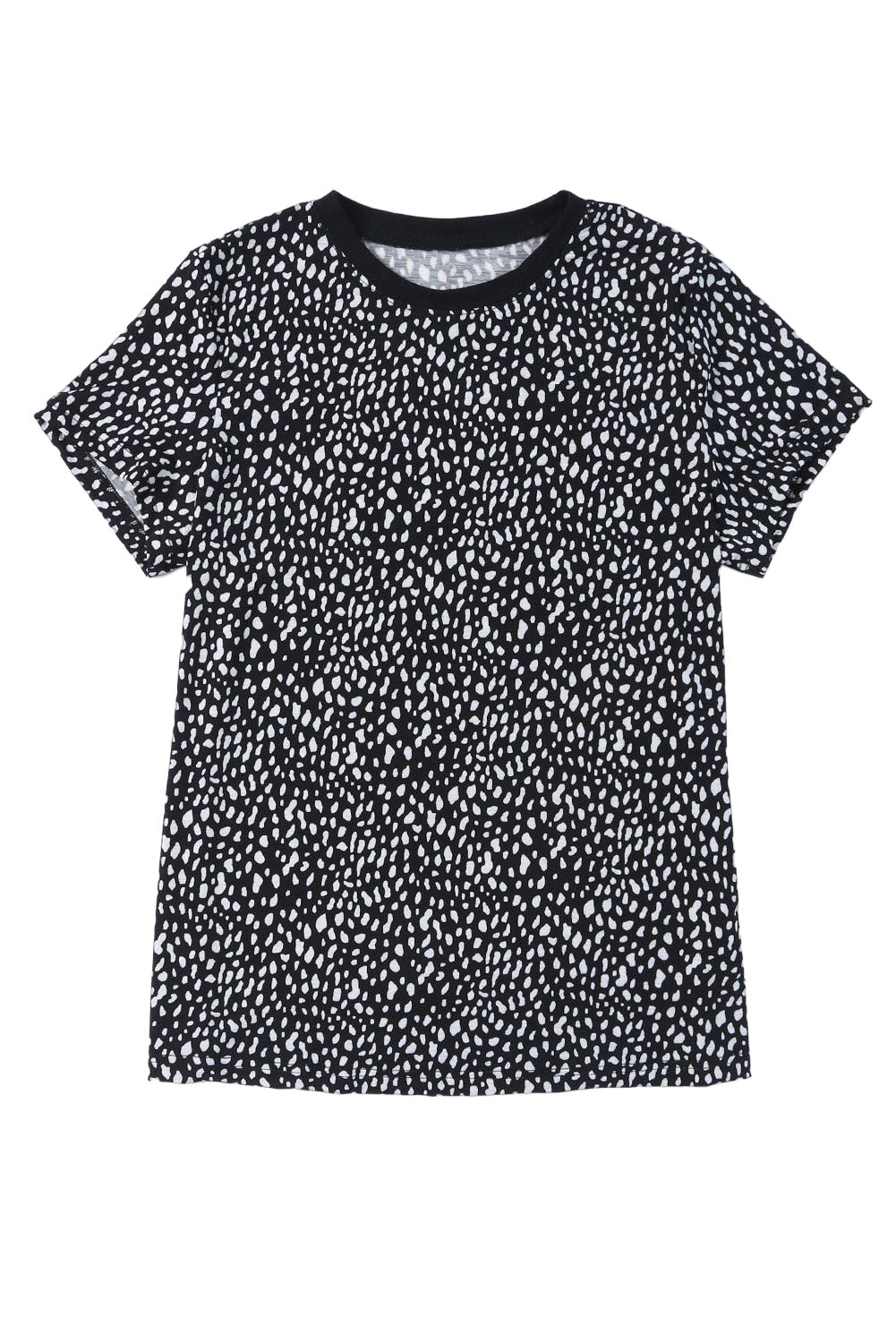 Apricot Animal Spots Printed Plus Size Long Sleeve Top