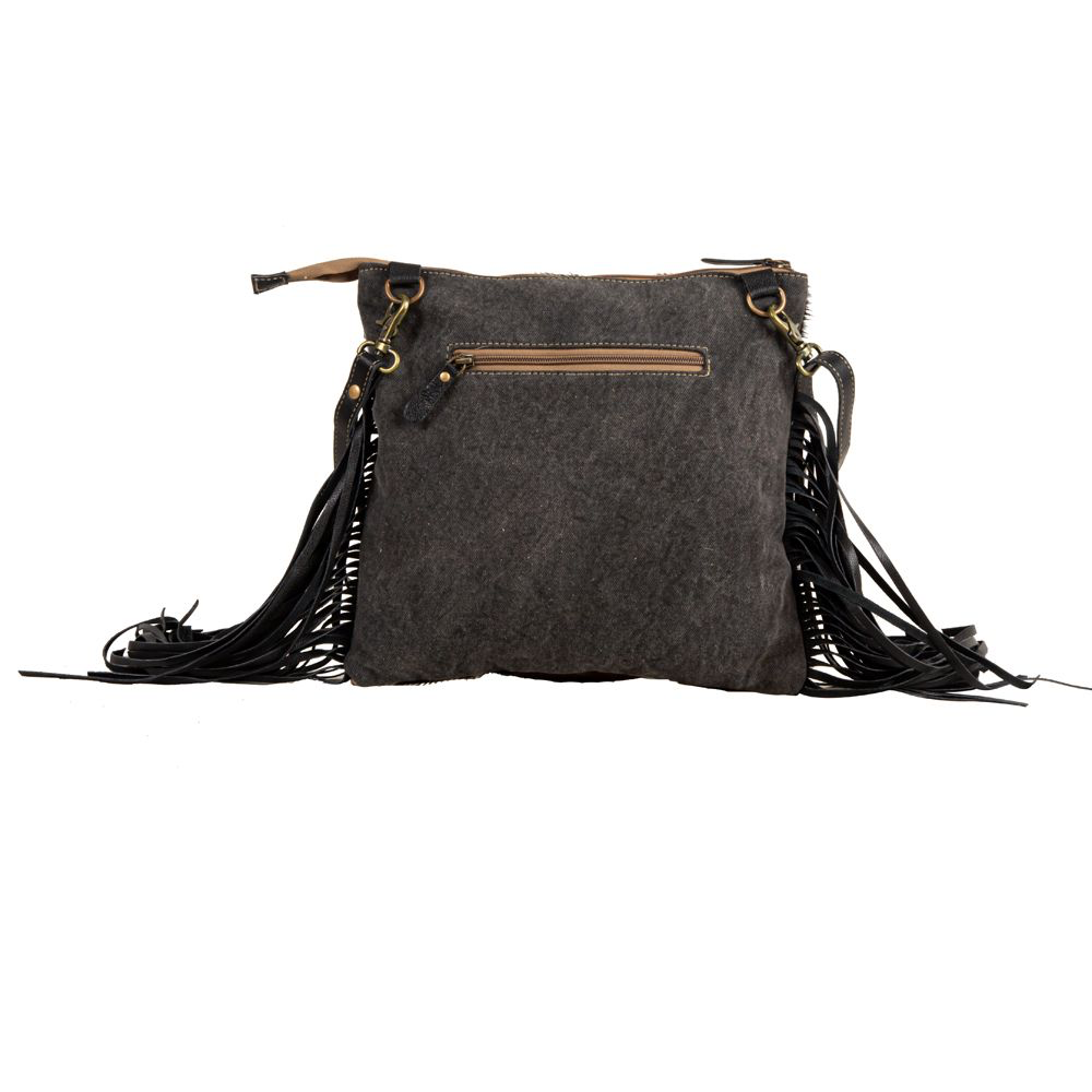 TUMBLEWEED TRAIL FRINGED HAND-TOOLED BAG