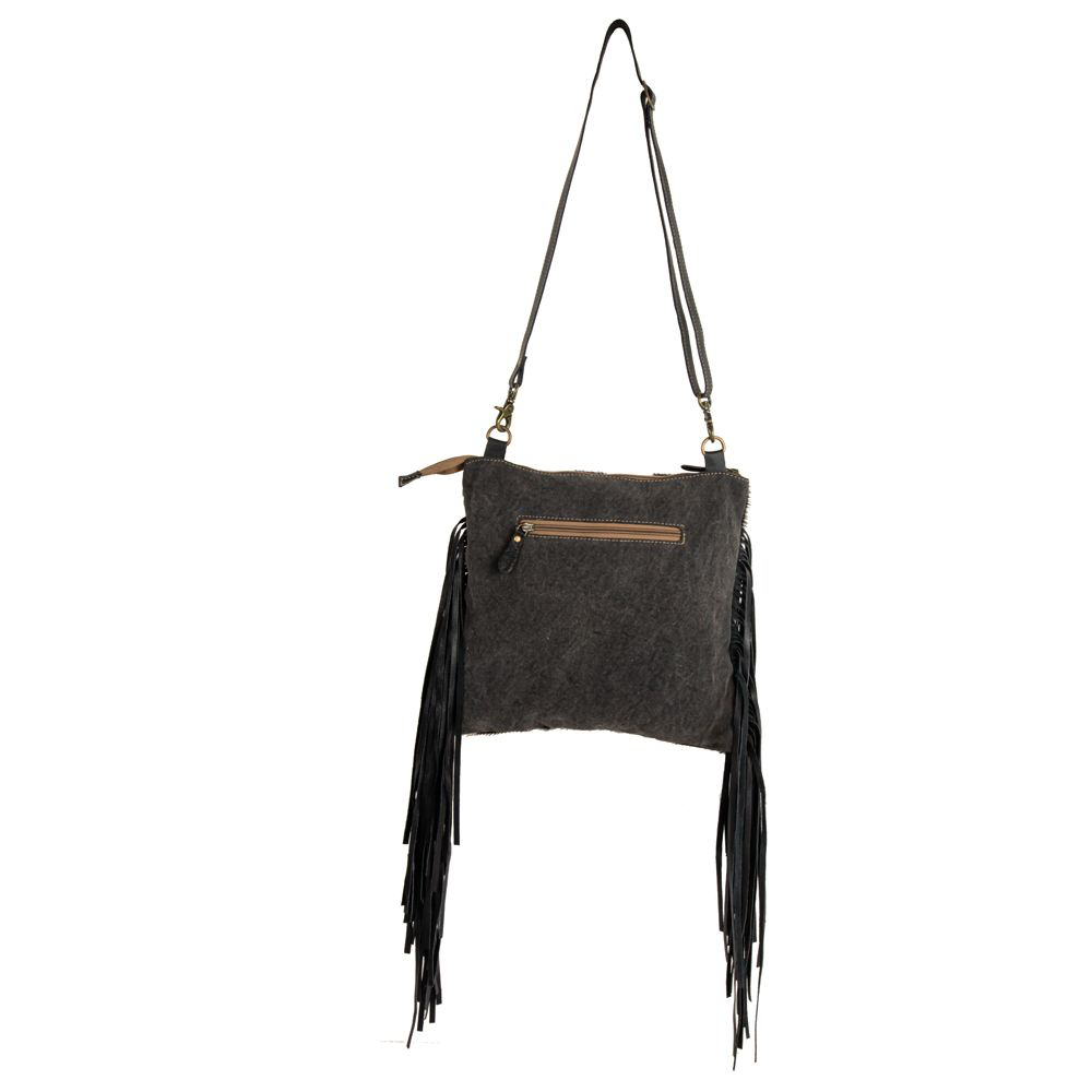 TUMBLEWEED TRAIL FRINGED HAND-TOOLED BAG