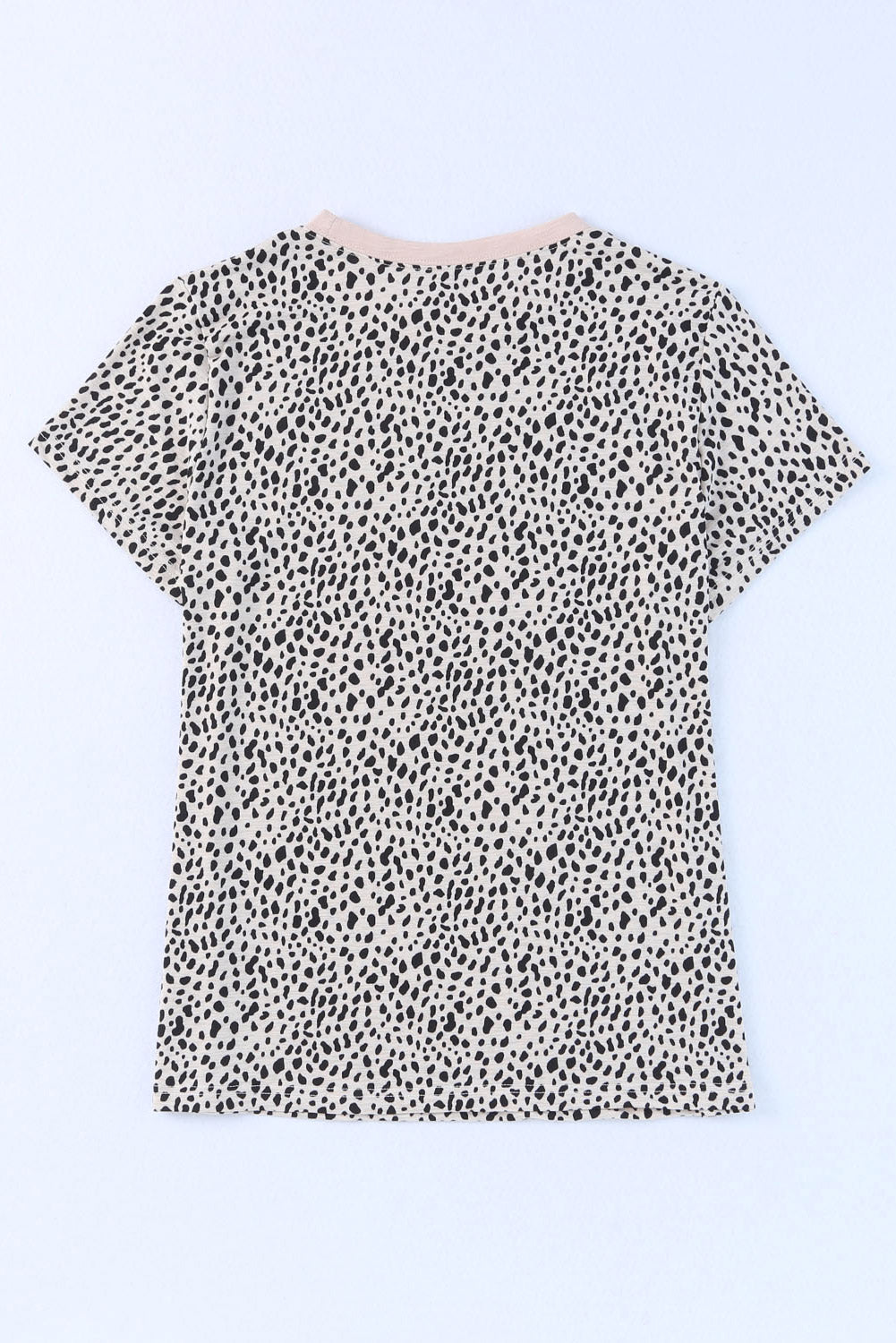 Apricot Animal Spots Printed Plus Size Long Sleeve Top