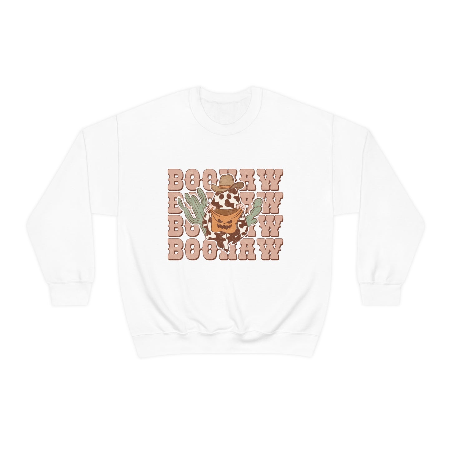 BooHaw Western Ghost Unisex Heavy Blend™ Crewneck Sweatshirt