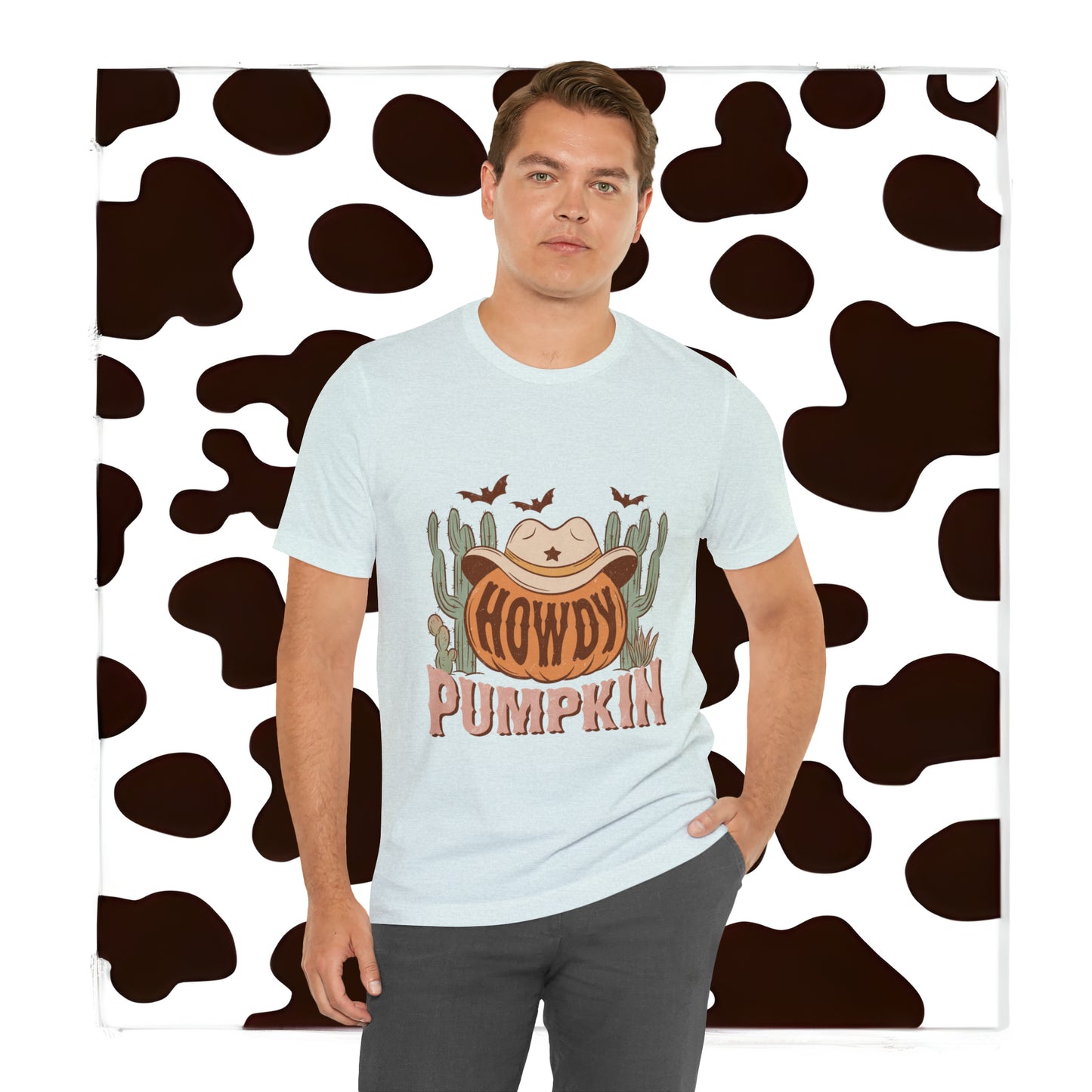 Howdy Pumpkin Fall Bella Canvas Unisex Jersey Short Sleeve Tee