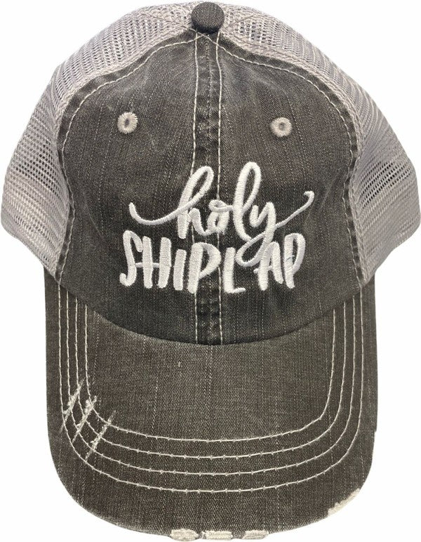 Holy Shiplap Embroidered Trucker Hat