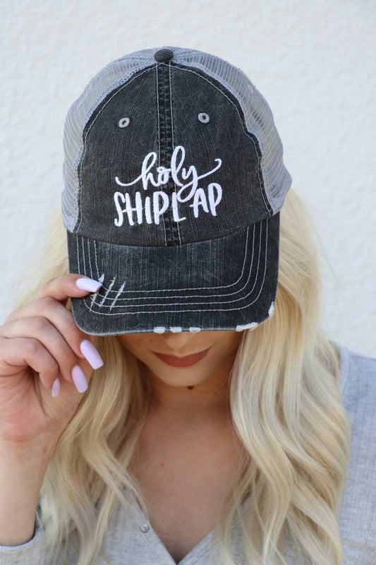 Holy Shiplap Embroidered Trucker Hat