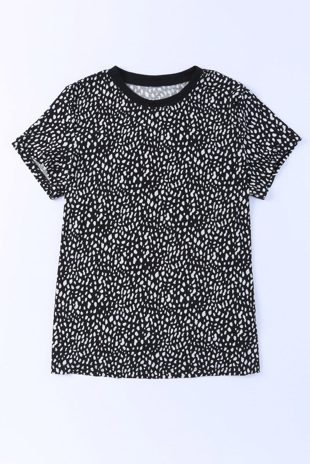 Apricot Animal Spots Printed Plus Size Long Sleeve Top