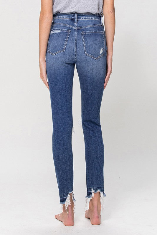 HIGH RISE ANKLE SKINNY