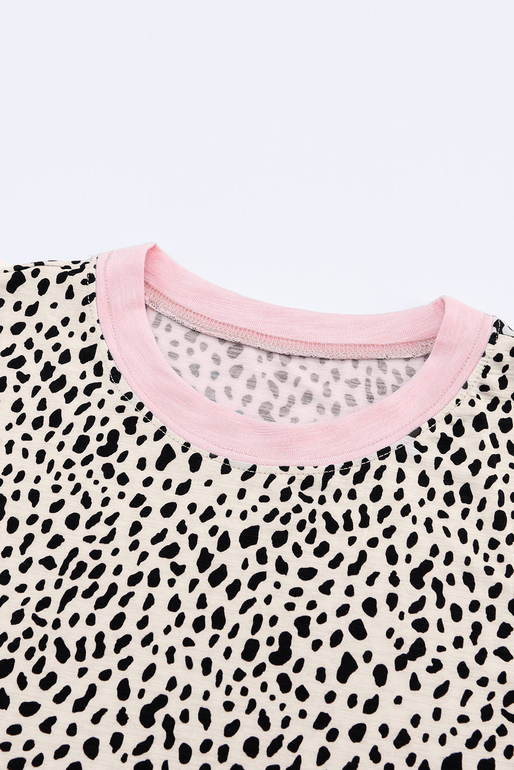 Apricot Animal Spots Printed Plus Size Long Sleeve Top