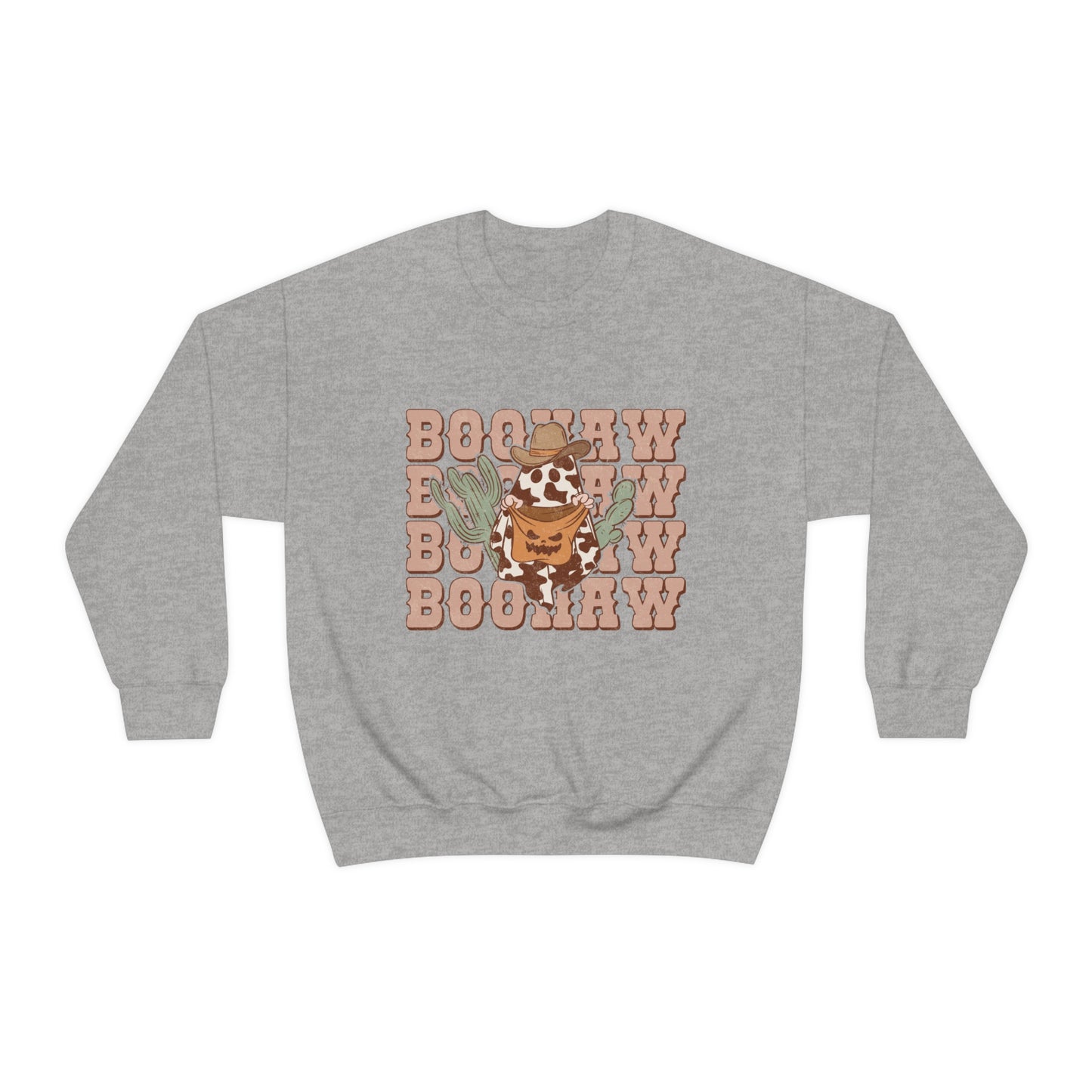 BooHaw Western Ghost Unisex Heavy Blend™ Crewneck Sweatshirt