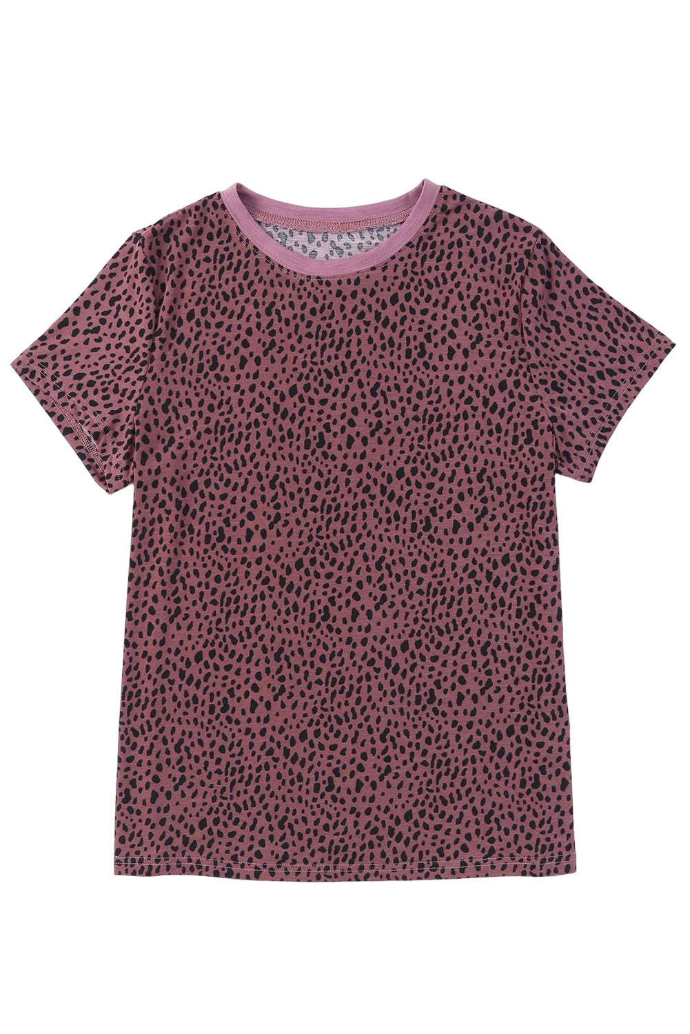 Apricot Animal Spots Printed Plus Size Long Sleeve Top