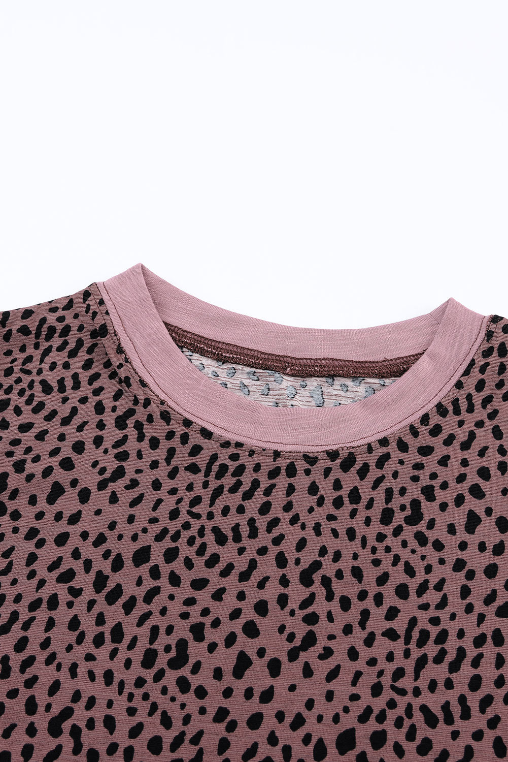 Apricot Animal Spots Printed Plus Size Long Sleeve Top