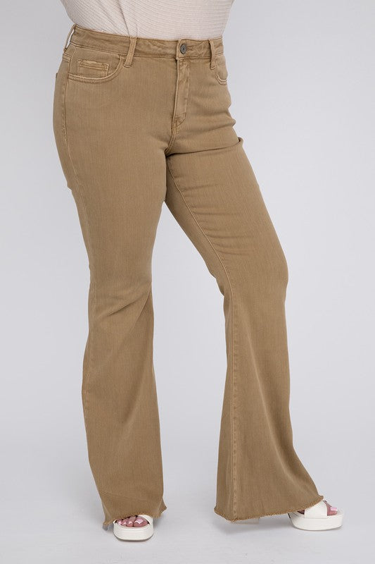 Plus Size High Rise Super Flare Jeans