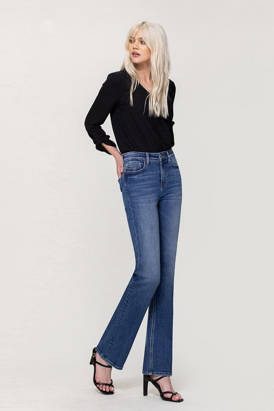 HIGH RISE STRETCH SLIM BOOTSCUT