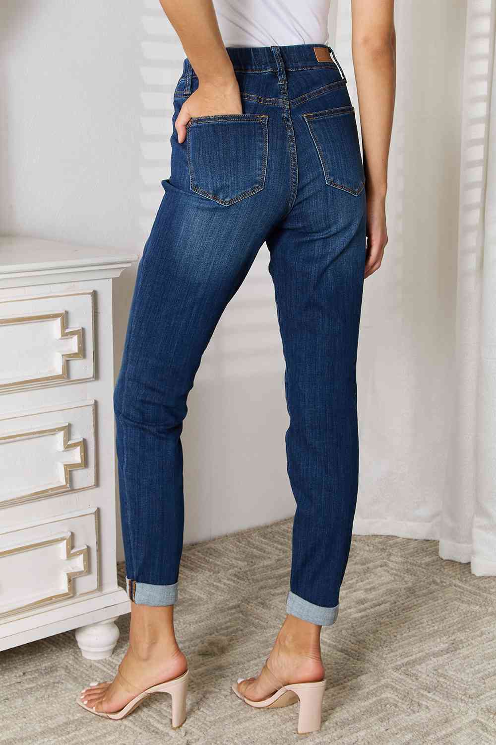 Judy Blue Full Size Skinny Cropped Jeans The Liza