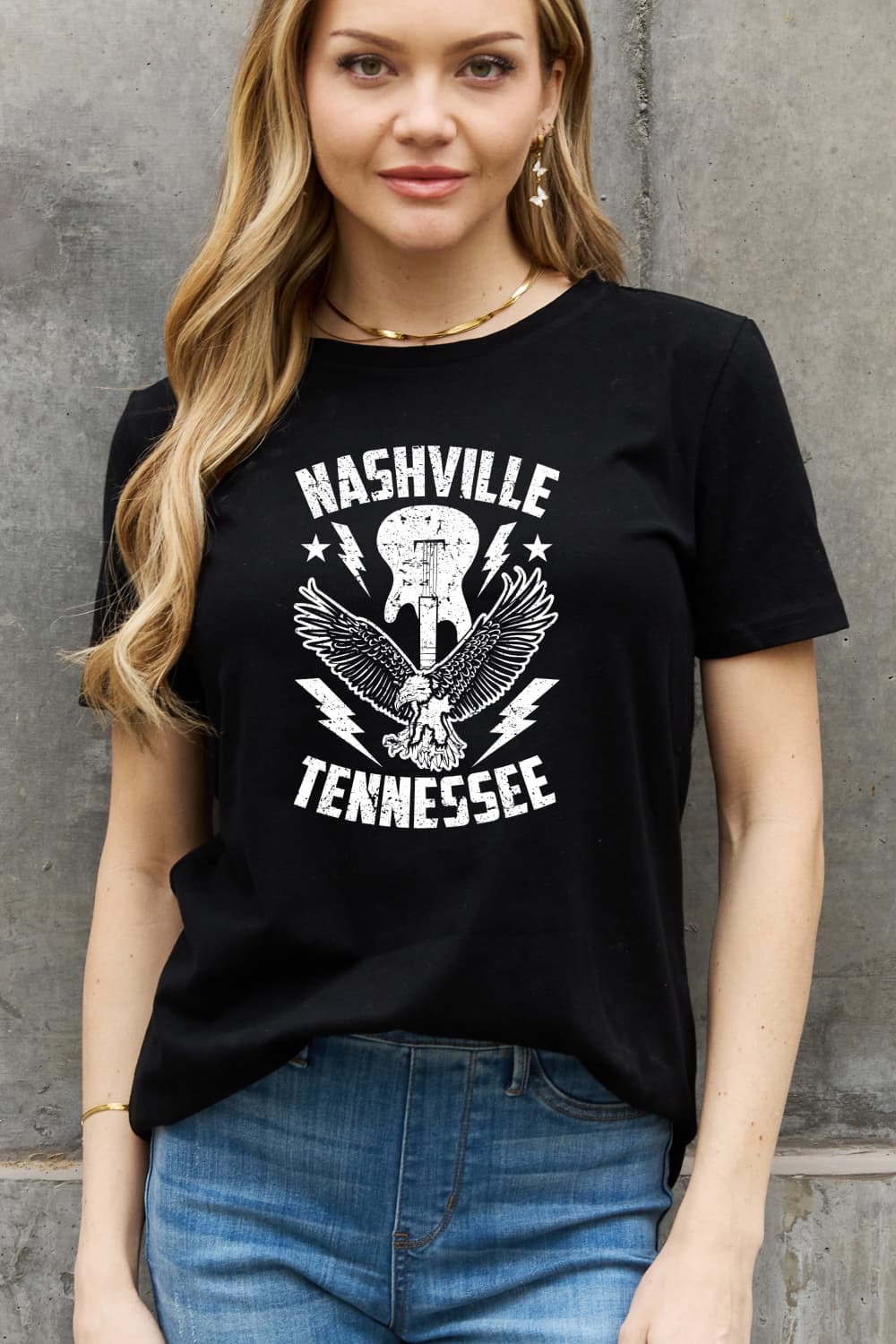 Simply Love Simply Love Full Size NASHVILLE TENNESSEE Graphic Cotton Tee