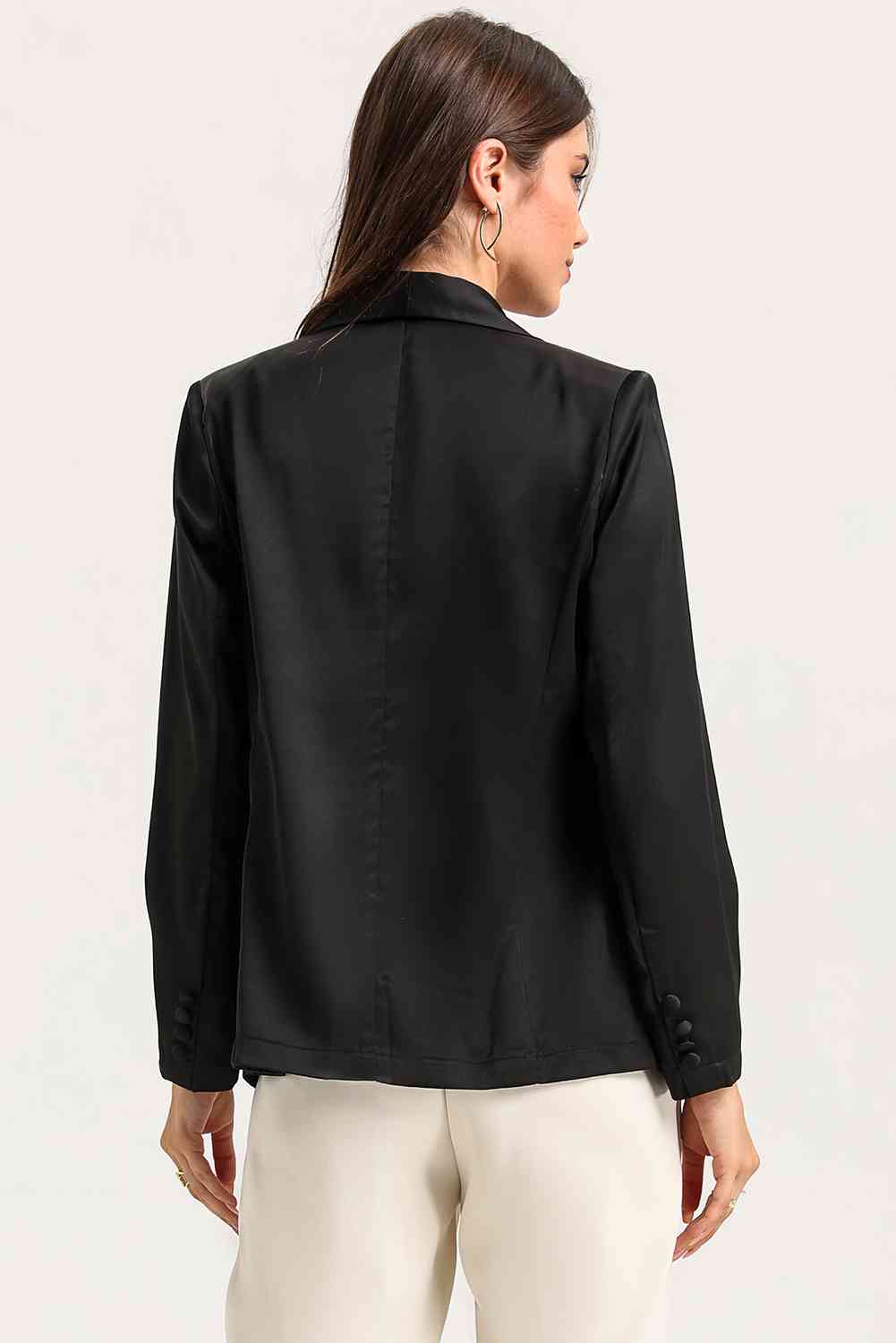 Long Sleeve Shawl Collar Blazer