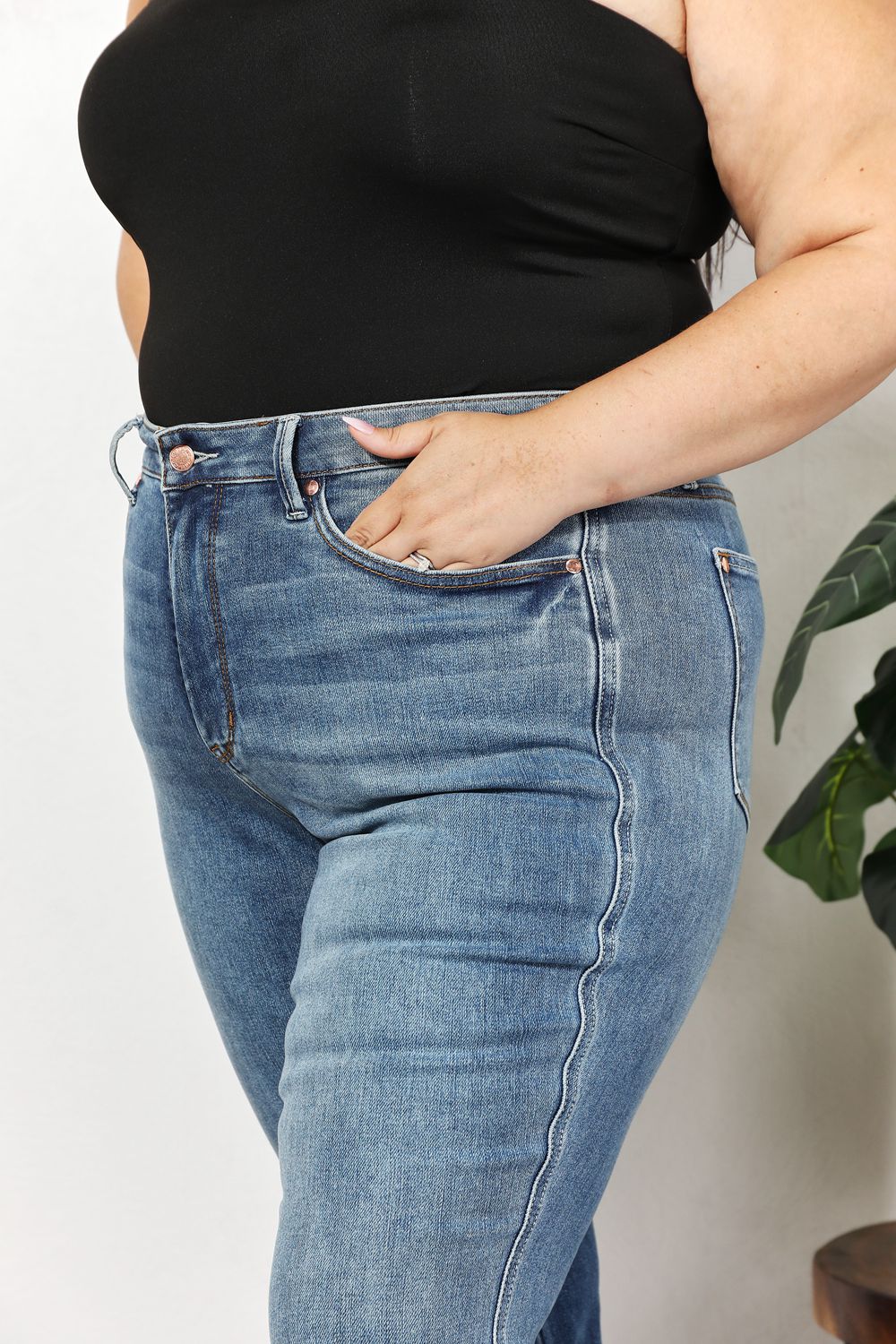 Judy Blue More to Love Full Size High Waist Jeans with Pockets