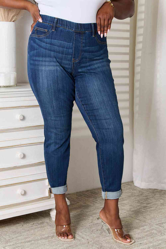 Judy Blue Full Size Skinny Cropped Jeans The Liza