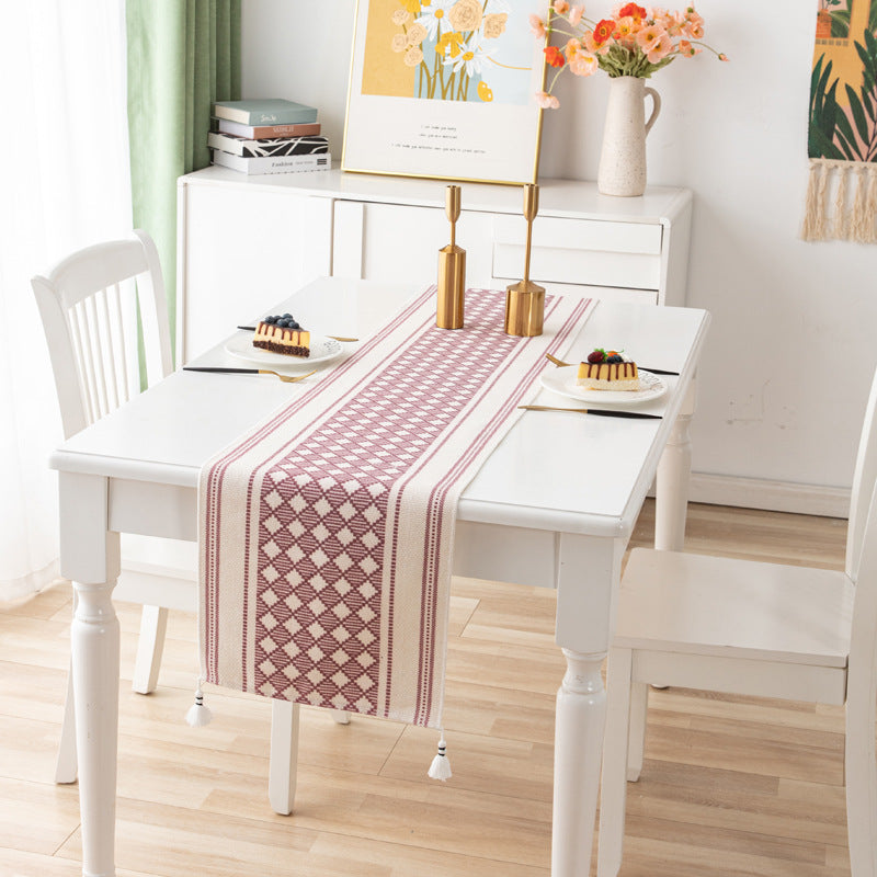 Modern Minimalist Long Decorative Cloth Table Flag